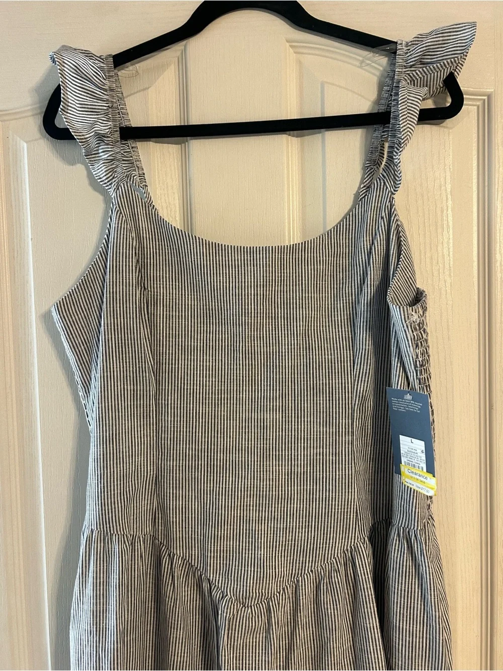 Universal Thread Blue and White Striped Midi Dress - Picture 2 of 5